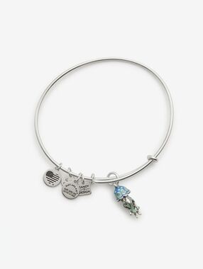 Alex & Ani Jelly Fish Expandable Rafaelian Silver Bangle Bracelet